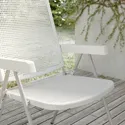 IKEA TORPARÖ ТОРПАРЕ, стіл+4 крісла з відкид спин/вуличн, білий/білий/сірий, 130 см 294.948.69 фото thumb №4