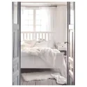 IKEA HEMNES ХЕМНЕС, каркас ліжка з матрацом, біла морилка / ВАЛЕВОГ жорсткий, 160x200 см 295.368.12 фото thumb №5