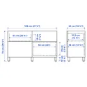 IKEA BESTÅ БЕСТО, комб для хран с дверц/ящ, белый Hammarsmed/Stubbarp/антрацит, 120x42x74 см 795.693.34 фото thumb №3