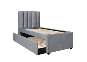 Ліжко односпальне HALMAR RUSSO 90х200 см сіре фото