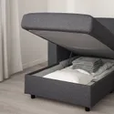 IKEA VIMLE ВИМЛЕ, 3-местный диван-кровать с козеткой, Окрашенный в средне-серый цвет 795.452.82 фото thumb №7