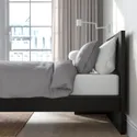IKEA MALM МАЛЬМ, каркас ліжка з матрацом, чорний / коричневий / бигдаль середньої твердості, 90x200 см 795.443.67 фото thumb №4