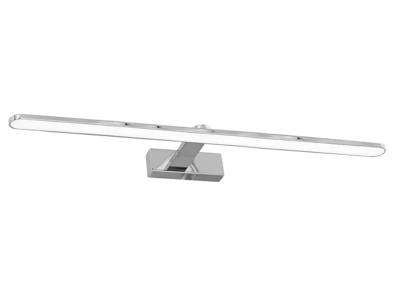 BRW Настінний світлодіодний металевий світильник для ванної кімнати Splash сріблястий 086740 фото №1