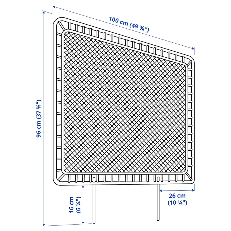 IKEA VEVELSTAD ВЕВЕЛЬСТАД, каркас кровати с 1 изголовьем, белый / толстенный ротанг, 90x200 см 994.417.78 фото №6