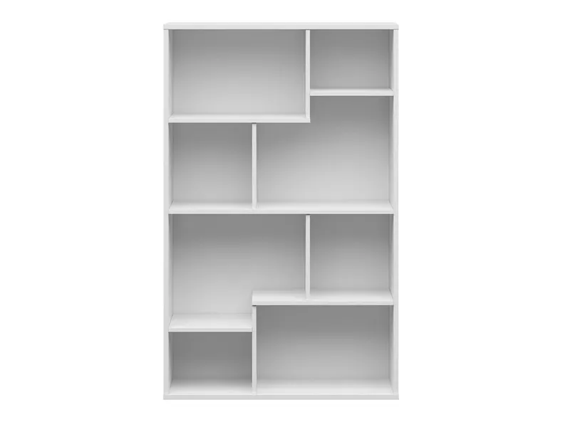 BRW Книжкова шафа Tetrix 88 см з 8 полицями біла, білий глянець REG/140/90-BIP фото №2