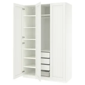 IKEA PAX ПАКС / GULLABERG ГУЛЛАБЕРГ, гардероб, комбинация, белый/белый, 150x60x236 см 595.630.88 фото
