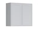 BRW Двухдверный верхний шкаф для кухни Verdi 80 см светло-серый матовый, греноловый серый/светло-серый матовый FL_G_80/72_L/P-SZG/JSZM фото thumb №2