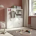 IKEA SMÅSTAD СМОСТАД / PLATSA ПЛАТСА, шафа, білий / білий, 120x42x123 см 594.288.25 фото thumb №2