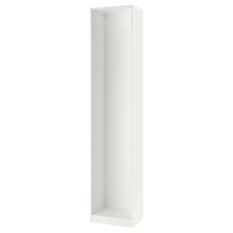 IKEA PAX ПАКС, каркас гардероба, білий, 50x35x236 см 402.145.65 фото №1