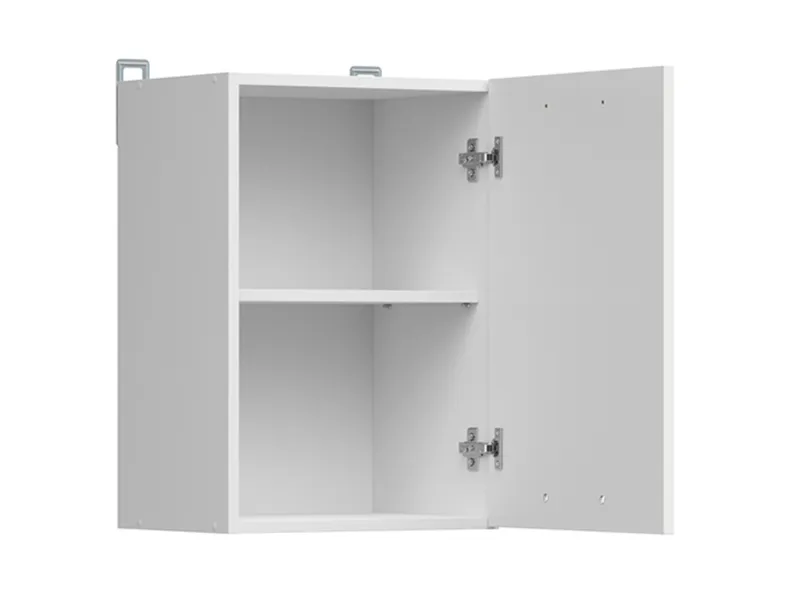 BRW Верхний шкаф для кухни Junona Line 40 см левый/правый мел глянец, белый/мелкозернистый белый глянец G1D/40/57_LP-BI/KRP фото №4