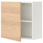 IKEA ENHET ЭНХЕТ, навесной шкаф с 1 полкой / дверцей, белый / имит. дуб, 60x32x60 см 693.210.13 фото