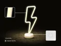 BRW Настольная лампа LED Lightning неоновая белая 093825 фото thumb №3