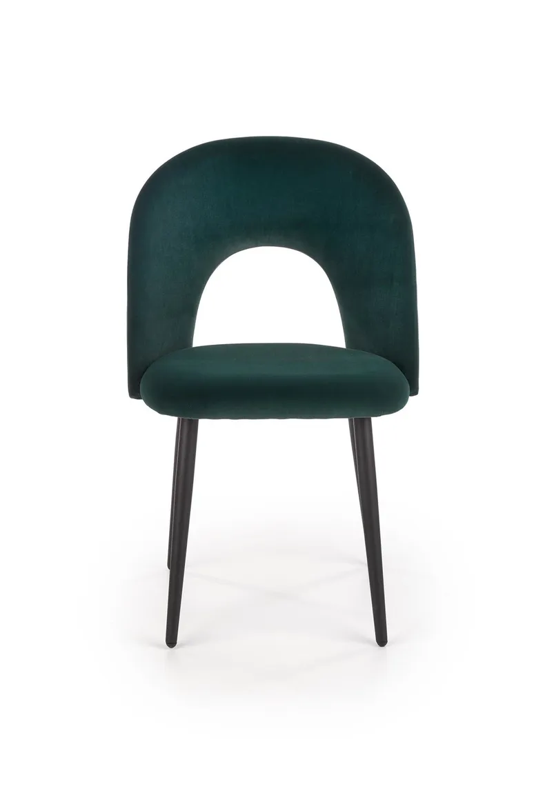 Кухонний стілець HALMAR K384 темно-зелений/чорний (1шт=4шт) фото №11