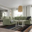IKEA EKTORP ЕКТОРП, кутовий диван, 4-місний, Хакебо сіро-зелений 595.089.83 фото thumb №2