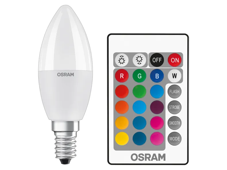 BRW Osram, Світлодіодна лампа E14 5.5W RGB 076030 фото №1