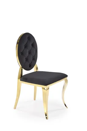 Кухонний стілець HALMAR K556 чорний/золотий фото
