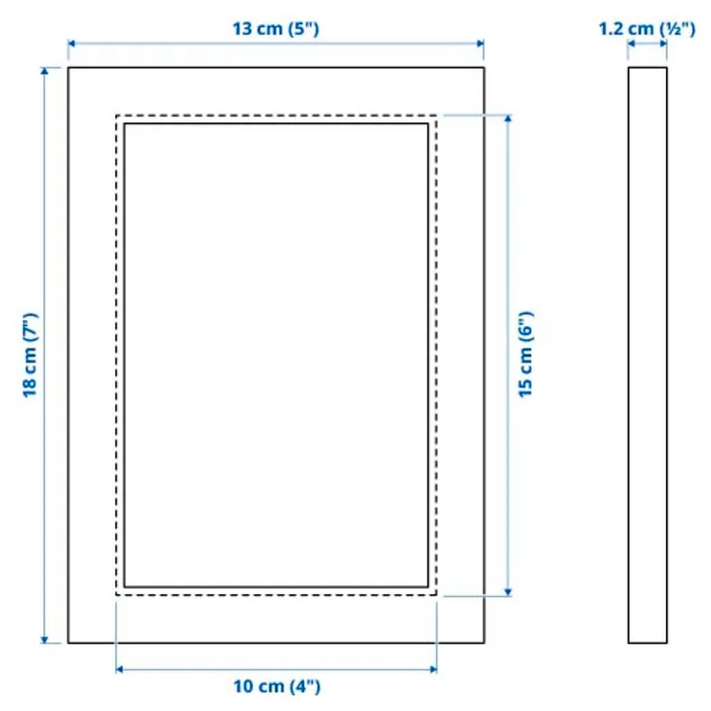 IKEA FISKBO ФИСКБУ, рама, бледно-розовый, 10x15 см 704.647.08 фото №4