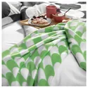 IKEA BRUKSVARA БРУКСВАРА, плед, зелений / білий, 120х160 см 205.744.17 фото thumb №2