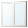 IKEA TÄNNFORSEN ТЕННФОРСЕН, дзеркальна шафа з дверцятами, білий, 100x15x95 см 005.552.50 фото