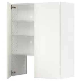 IKEA METOD МЕТОД, навесной шкаф д / вытяжки / полка / дверь, белый / Вальстена белый, 80x100 см 095.073.06 фото
