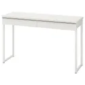 IKEA BESTÅ BURS БЕСТО БУРС, письмовий стіл, білий глянець, 120x40 см 702.453.39 фото thumb №1