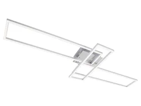 BRW Каркасний світлодіодний 3-точковий стельовий світильник з диммером сріблястого кольору 085501 фото