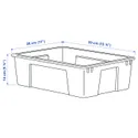 IKEA SAMLA САМЛА, контейнер, прозрачный, 39x28x14 см / 11 л 401.029.78 фото thumb №8