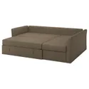 IKEA HOLMSUND ХОЛЬМСУНД, кутовий диван-ліжко, КІЛАНДА сіро-коричневий 895.168.87 фото thumb №1