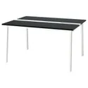 IKEA MITTZON МІТТЗОН, стіл для конференцій, окл попелястий фарбований чорний / білий, 140x108x75 см 595.333.98 фото thumb №1