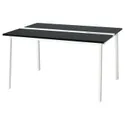 IKEA MITTZON МИТТЗОН, конференц-стол, okl ash stained black / white, 140x108x75 см 595.333.98 фото thumb №1