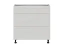 BRW Базовый шкаф Sole для кухни 80 см с ящиками светло-серый глянец, альпийский белый/светло-серый глянец FH_D3S_80/82_2SMB/SMB-BAL/XRAL7047 фото thumb №1