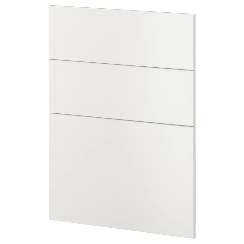 IKEA METOD МЕТОД, 3 фронтальні панелі для посудомийки, Веддинг білий, 60 см 294.499.09 фото №1