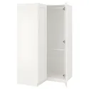 IKEA PAX ПАКС / GRIMO ГРІМО, кутовий гардероб, білий/білий, 110/110x201 см 992.185.09 фото thumb №1