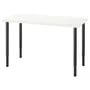 IKEA LAGKAPTEN ЛАГКАПТЕН / OLOV ОЛОВ, письменный стол, белый / черный, 120x60 см 194.167.73 фото