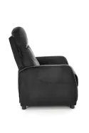 Кресло реклайнер мягкое раскладное HALMAR FELIPE 2, черный фото thumb №5