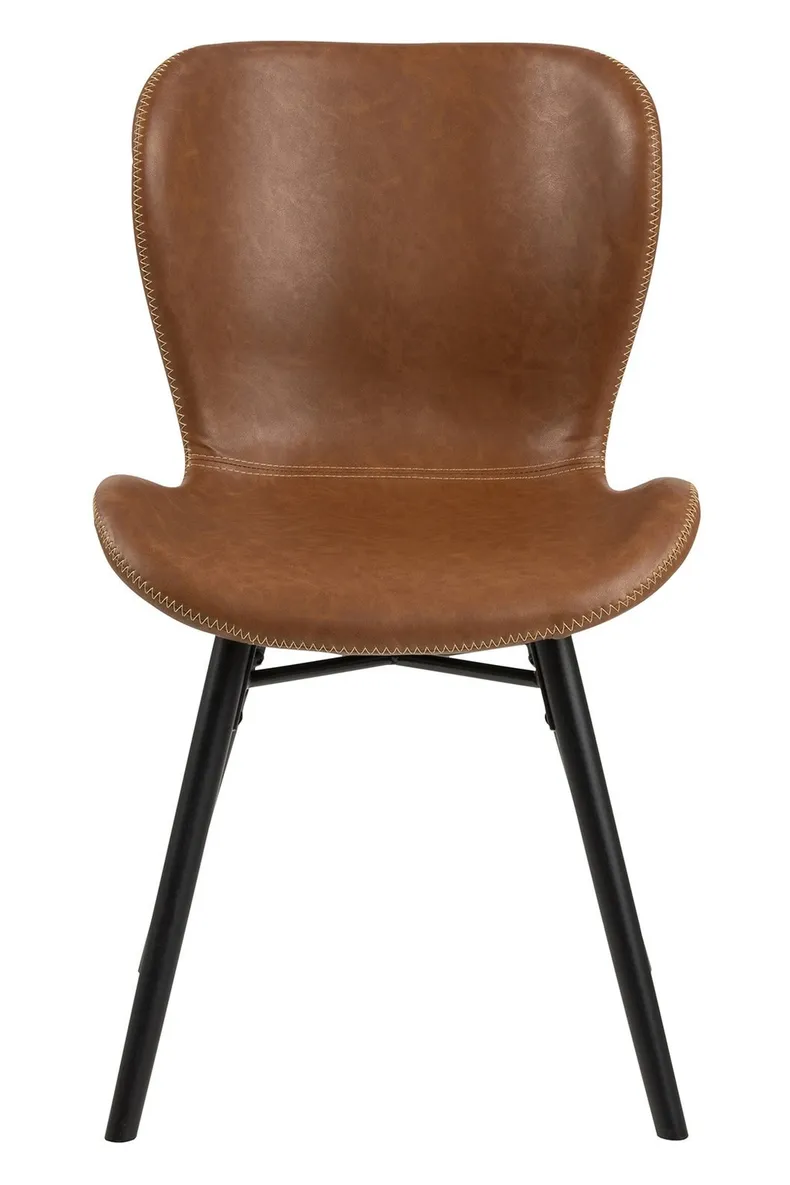 BRW Кресло с обивкой Bago brandy /черный, коричневый/черный PU_691B фото №8