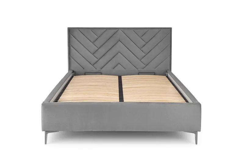 Узголів'я ліжка HALMAR MODULO W1 160 см сірого кольору. Моноліт 85 фото №4