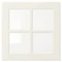 IKEA BODBYN БУДБІН, скляні дверцята, кремово-білий, 40x40 см 404.850.43 фото
