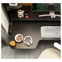 IKEA FREDDE ФРЕДДЕ, геймерський стіл, чорний, 140/185x74x146 см 502.190.44 фото thumb №4