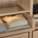 IKEA KOMPLEMENT КОМПЛИМЕНТ, ящик со стеклянной фронтал панелью, под беленый дуб, 75x58 см 502.467.02 фото thumb №3