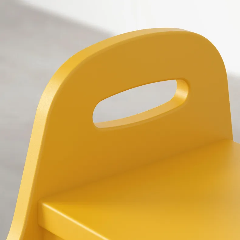 IKEA TROGEN ТРОГЕН, дитячий стілець-драбина, жовтий, 40x38x33 см 803.715.20 фото №7