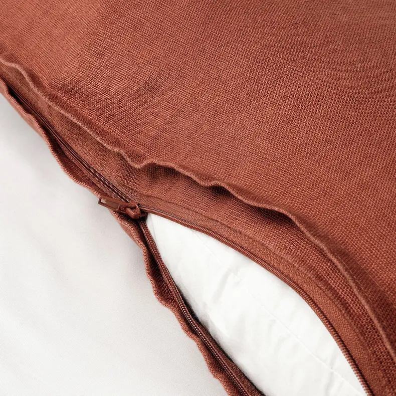 IKEA DYTÅG ДЮТОГ, чехол на подушку, красно-коричневый, 50x50 см 105.176.82 фото №3