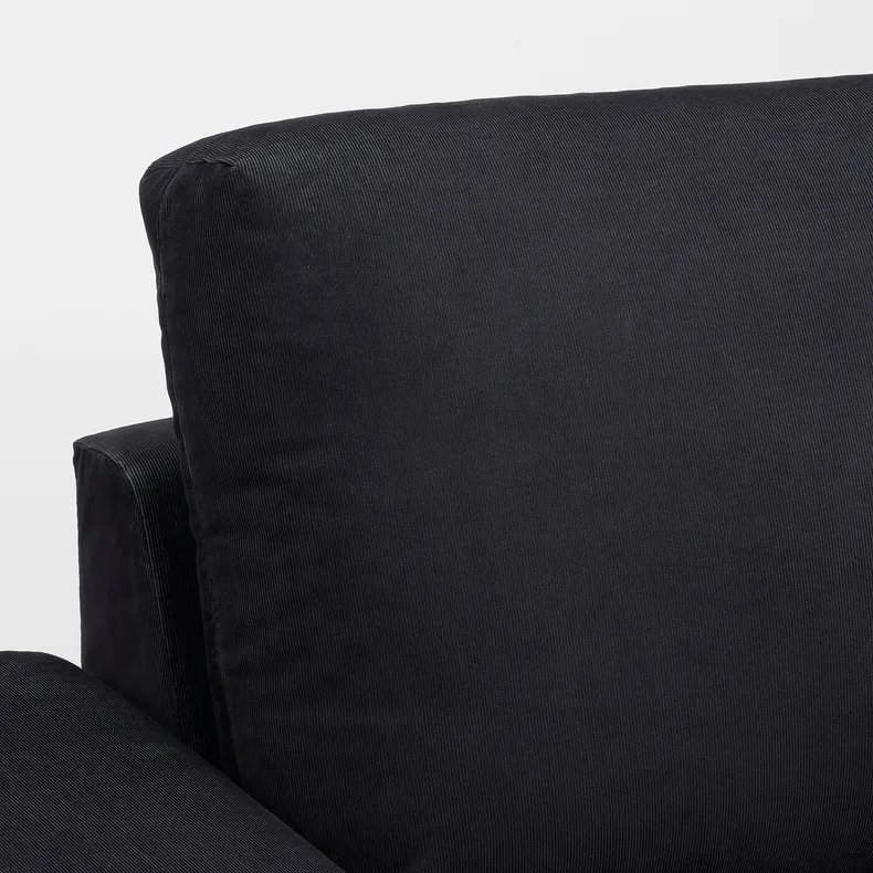 IKEA VIMLE ВІМЛЕ, 4-місний диван із кушеткою, з широкими підлокітниками / САКСЕМАРА чорно-синій 394.017.75 фото №6