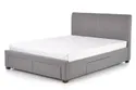 Двуспальная кровать с ящиками HALMAR MODENA 140x200 см серая фото thumb №5