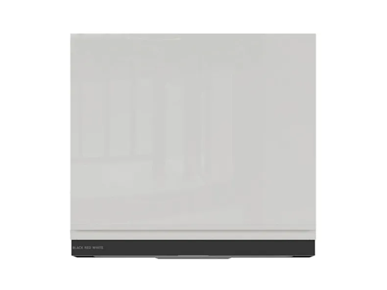 BRW Верхний шкаф для кухни Sole 60 см с вытяжкой светло-серый глянец, альпийский белый/светло-серый глянец FH_GOO_60/50_O_FL_BRW-BAL/XRAL7047/CA фото №1
