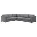 IKEA VIMLE ВІМЛЕ, кутовий диван, 5-місний, Лейде сіро-чорний 194.344.56 фото thumb №1