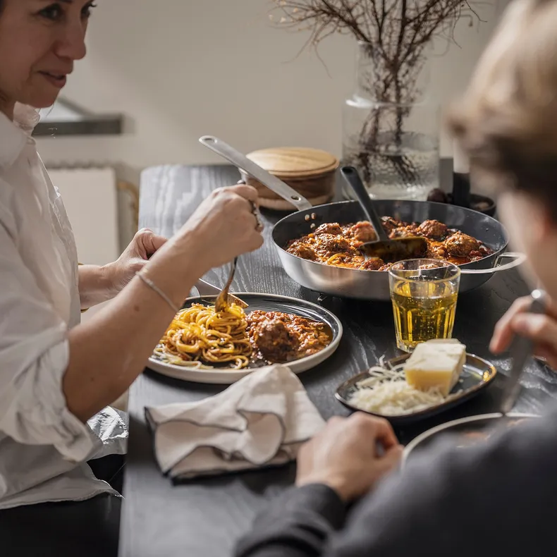 IKEA HEMKOMST ХЕМКОМСТ, сковорода, нержавеющая сталь / антипригарное покрытие, 32 см 405.801.01 фото №6