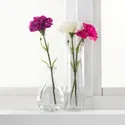 IKEA SMYCKA СМЮККА, штучна квітка, гвоздика/білий, 30 см 203.335.88 фото thumb №2