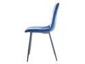 Кухонний стілець SIGNAL MILA Velvet, Bluvel 86 - темно-синій фото thumb №3
