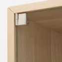 IKEA EKET ЭКЕТ, навесной шкаф со стеклянной дверью, белый крашеный дуб, 35x25x35 см 993.363.53 фото thumb №4